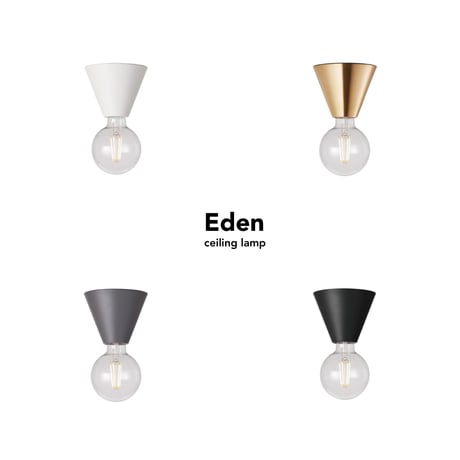 Eden-ceiling light / エデンシーリングライト / ダウンライト 1灯 / E26 60W / ソケットライト / スチール 真鍮 LED対応 シンプル モダン 北欧 / 電球なし