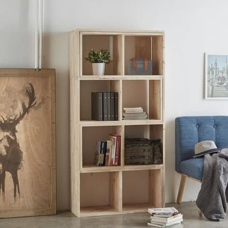 NATURAL WOOD SHELF / オープンシェルフ / ディスプレイラック / 伸縮シェルフ / 棚 / ラック / 間仕切り / リビング収納
