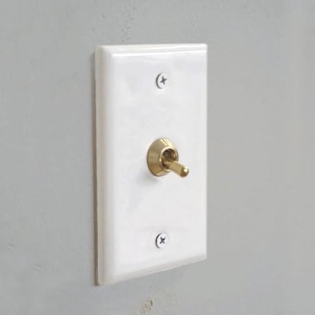 WHITE CERAMIC SWITCH / セラミック製 /トグルスイッチ / 1スイッチ - 4スイッチ / セラミックプレート トグルスイッチ