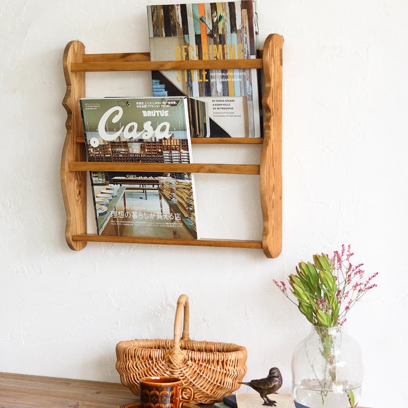 ラタン ウォールマガジンラック 【ART OF BLACK】 ラタン ウォールマガジンラック 【ART OF BLACK】 【公式通販】