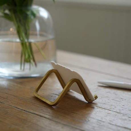 BRASS DISPLAY STAND / 真鍮製のスタンド S ・ M ・ L / ショップカード フォトフレーム ブックスタンド