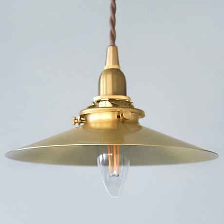 BRASS CEILING LIGHT  E17 / シンプルで美しい真鍮ボディのシェードの取り付けできるシーリングライト