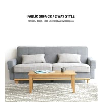 GRAY FABLIC SOFA BED Sofa Bed / phil / シンプルでスタイリッシュなデザインのストレートソファ / GRAY