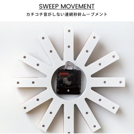 wielko wall clock / ウォールクロック / white , black / 掛け時計 壁掛け時計ヴィエルコ
