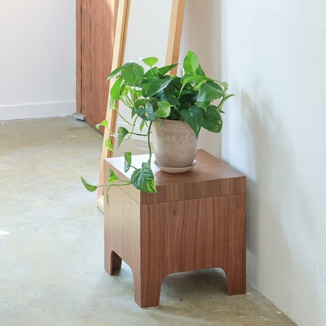 WOOD LOW SIDE TABLE / LUXE 上質な木目と温もりある質感が魅力のローサイドテーブル / natural , brown