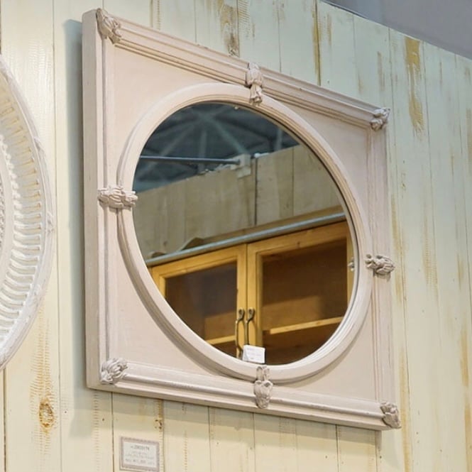 WALL MIRROR ANTIQUE Taupe / 壁掛けミラー / 鏡 | LISTAN