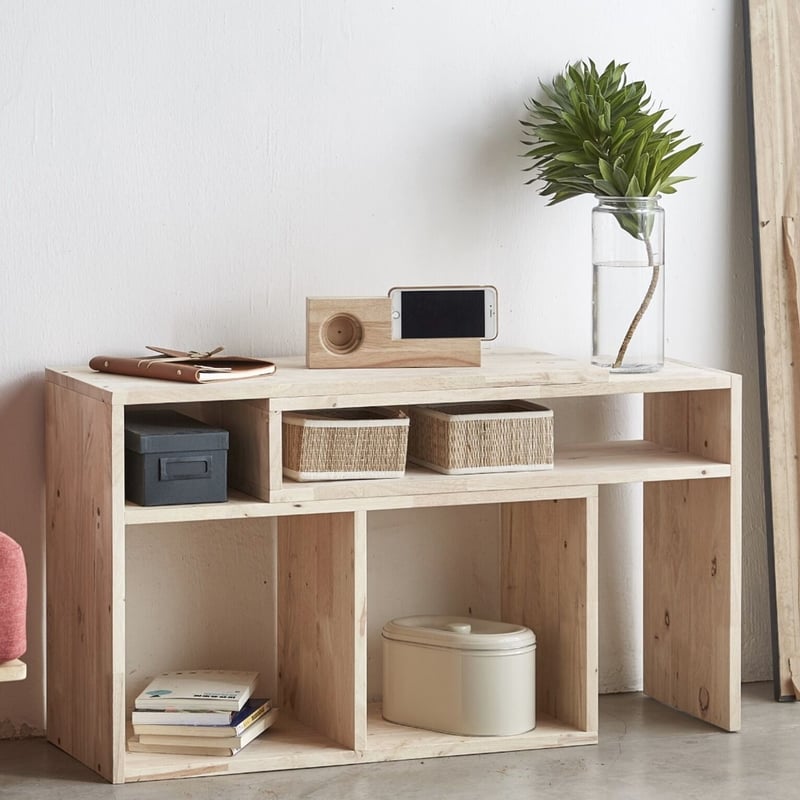 飽きのこないシンプルなテレビボード / 天然木 ラバーウッド