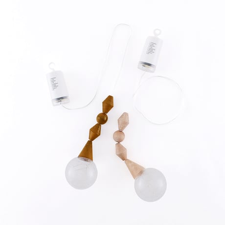 WOOD PARTS LED LIGHT / リモコン操作で幻想的な光の広がりを楽しむ LEDライト  / CL / ハンギングライト