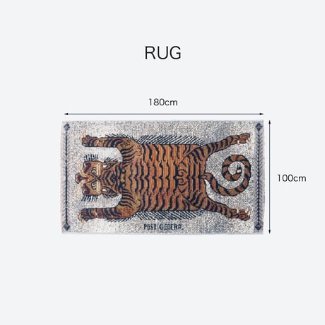 TO - GO RAG POST GENERAL / ラグマット  サイズ W1000×H1800mm / インテリアの個性的なアクセントに機能性の高いマット / リビングラグ / インテリアラグ