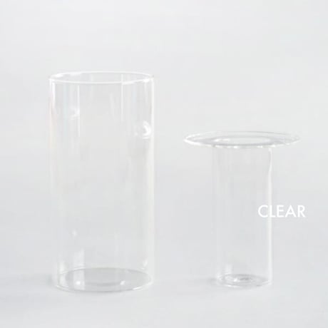 PINO FLOWER VASE AXCIS / ガラスベース / CLEAR , YELLOW , GRAY / フラワーベース / ルームフレグランス H15.2cm