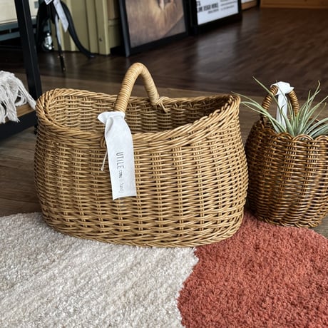 BOAT BASKET / 日用品や化粧品 趣味の物の収納まで 暮らしの色々なシーンで活躍 / UTILE NAIR / ボートバスケット / Sサイズ / Lサイズ / ハイタイプ