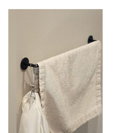 Iron Towel Hanger / 程良いボリューム感とシンプルなデザインが空間をスタイリッシュに / 280 / 430 / 680 ハウスパーツ / タオルハンガー / BLACK
