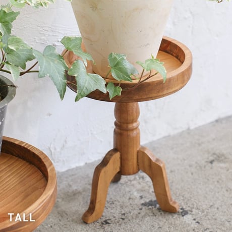 PINE WOOD TRAY STAND / LOW , HIGH / パイン材 ポットスタンド