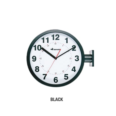 ダブルフェイス ウォールクロック / DULTON / 380mmの 両面時計 / WALL CLOCK / 壁掛け時計 BLACK , SILVER