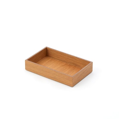 OAK WOOD BOX TRAY /  S , M , L / ナチュラルで美しい木目の収納トレイ / Horn Please MADE