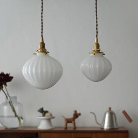 FRUCT PENDANT LIGHT S / ガラスシェード + 真鍮灯具 / 30cm , 60cm , 100cm , 150cm / E17 シーリングカバー付 /AXCIS ※電球なし
