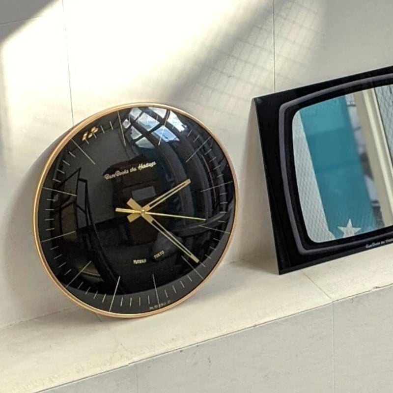 RETRO-FUTURE WALL CLOCK / 美しいドームガラスの掛け時計 / GOLD