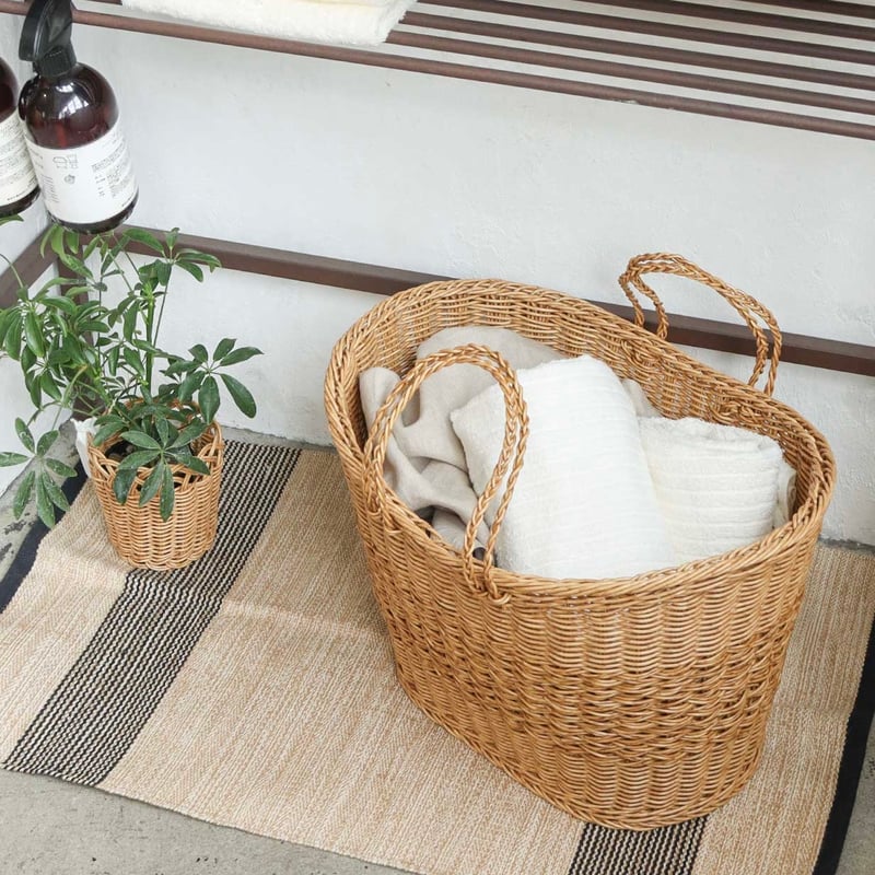Marché Basket / ナチュラルな風合いとかわいいかたちたっぷりと入る大
