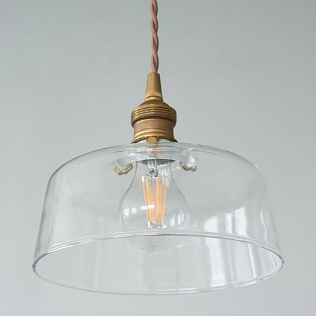 GRASS SHADE × BRASS PENDANT LIGHT / E26 / オリス / 真鍮灯具 60cm / シーリングカバー付き