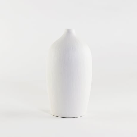FLOWER VASE MAT （porcelain）/ マットな質感 磁器製のフラワーベース プランパー / S , Lサイズ