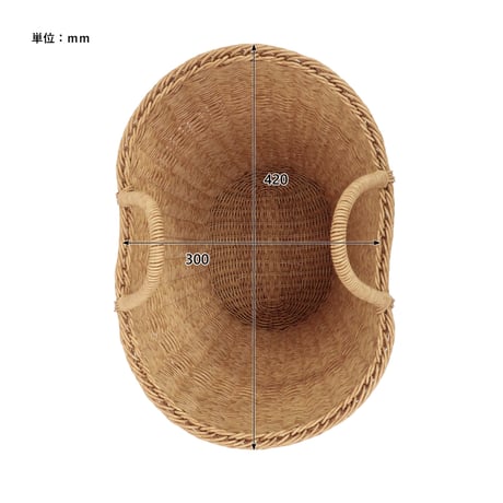 UTILE NAIR LAUNDRY BASKET / ランドリーバスケット / 水に強いポリプロピレン・ポリエチレンチューブを使って手作業で編まれたバスケット。