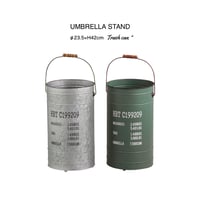 ペール缶のアンブレラスタンド / WHITE , BLACK , SILVER , GREEN / PAIL CAN  / 場所をとらない男前な傘立て / φ23.5×H:42cm