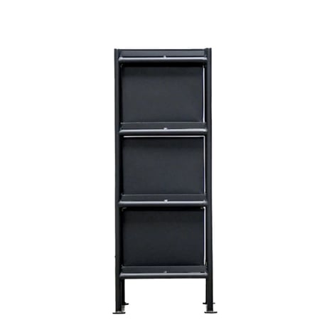 ドロワーチェスト / IRON CHEST  / 3杯 / BEIGE , BLACK / サイズ : W300×D320×H800mm