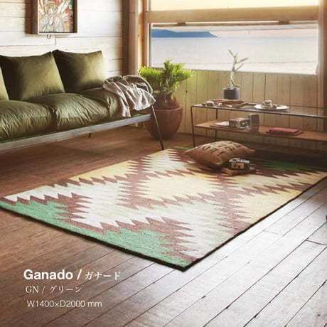ART WORK STUDIO / NATIVE RUG ▷Ganado / ラグ / リビングラグ / オールシーズン / ネイティブ柄 / size L 2000×1400×10mm