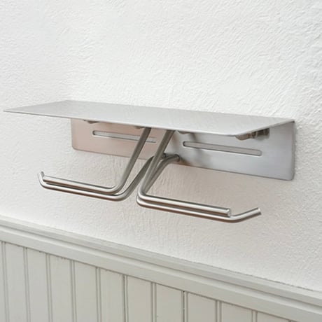 STAINLESS toilet "PAPER HOLDER / PUT スタイリッシュハウスパーツシリーズ / ダブルペーパーホルダー