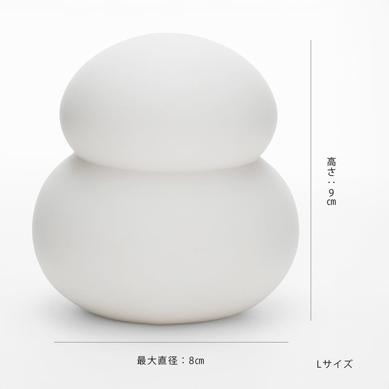 冬月様 おまとめ商品① STONE WARE LED LIGHT / 毎年飾れるのが嬉しい 鏡餅のオブジェとしても