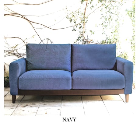 FABRIC SOFA /  ソファ / GRAY / NAVY /  KHAKI  / タモ材 / 帆布生地  / 2人掛けソファ / W1790×D860×H820mm SH420mm