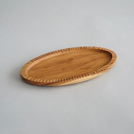 Teak wood tray / チーク材 / ディスプレイ /ラウンド S , M / オーバル / Sサイズ , Mサイズ