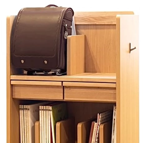 ALDER WOOD RACK / アルダー材のシンプルなランドセルラック / ナチュラル キャスター付き