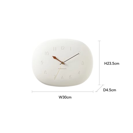 Sapone wall clock / 癒し系のルックスで優しいフォルムのナチュラルな掛け時計