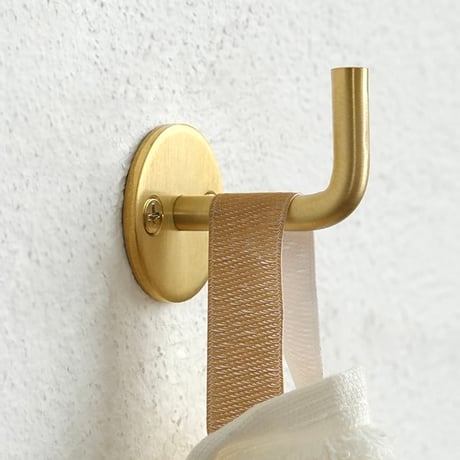 Brass Wall Hook Round / ブラス（真鍮）ラウンドフック / 2個セット