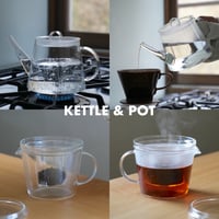 LAPI grass kettle & tea pot / 耐熱ガラスのケテル , ティーポット