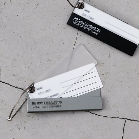ALUMINUM TRAVEL LUGGAGE TAG / アルミナムトラベルラゲッジタグ / GRAY ,  BLACK