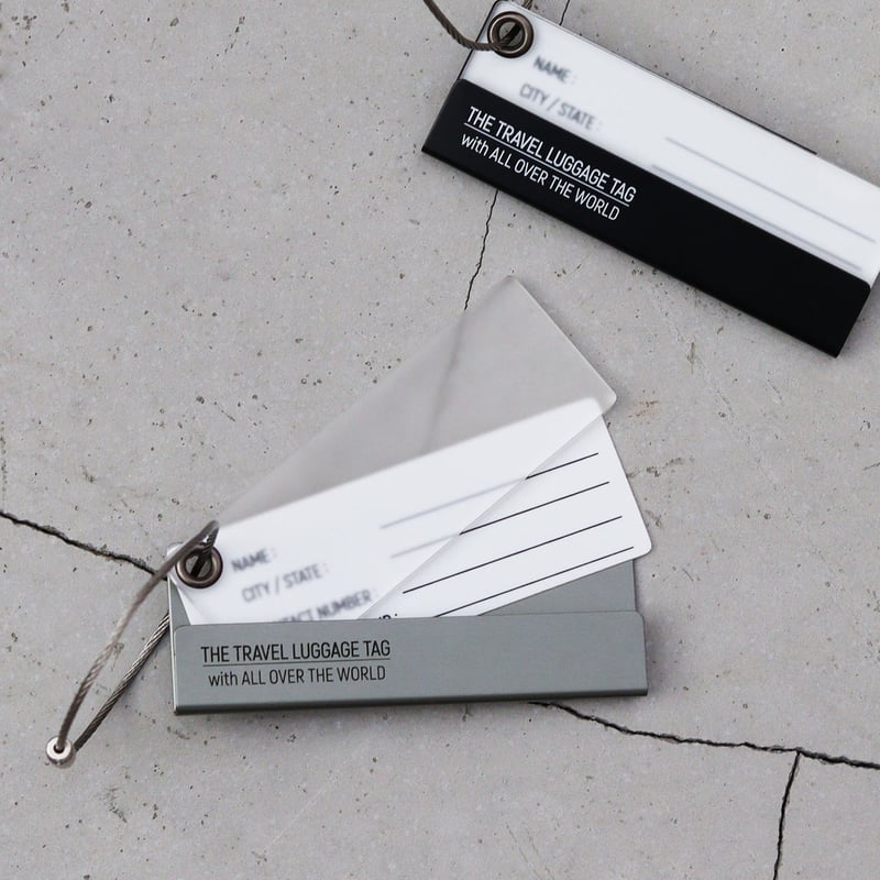 ALUMINUM TRAVEL LUGGAGE TAG / アルミナムトラベルラゲッジタグ /