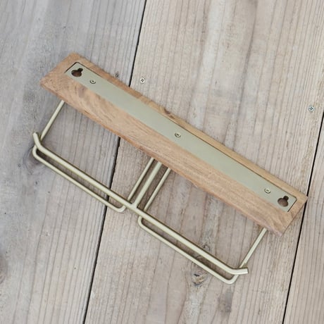 Antique styling toilet PAPER HOLDER / トイレットペーパーホルダー シングル , ダブル / BLACK , ANTIQUE GOLD