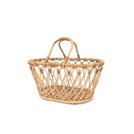 RATTAN OVAL BASKET / オーバルバスケット / ラタン / サイズ w430×d310×h210mm