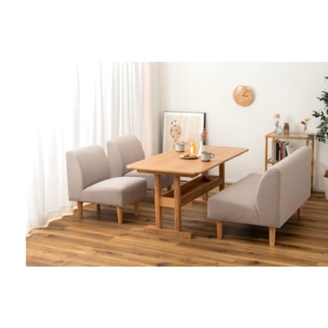 Compact fabric sofa / 1,2 SEATER / ダイニングソファー / DINING SOFA / 1人掛けソファ 2人掛けソファ / BEIGE