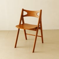FOLDING WOOD CHAIR / シンプルでコンパクトな飴色が美しい天然木のフォールディングチェア  / スペパ ブラウン