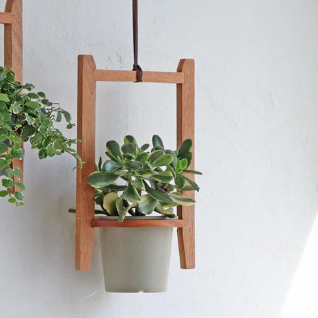 mahogany " POT " HANGING / インテリアに調和するおしゃれなハンギングウッド / S , Lサイズ / NEIN MARKE