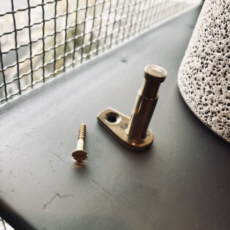 AXCIS ブラス スピンドルフック / brass 真鍮 / スピンドル型 玄関フック リビング収納 トレイ収納