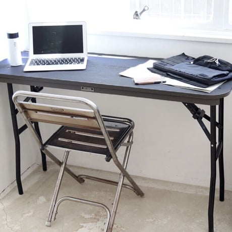 FOLDING MIL WORKTABLE / GRAY , OLIVE / フォールディング ミル ワークテーブル /  折り畳みテーブル / インダストリアルインテリア / サイドテーブル