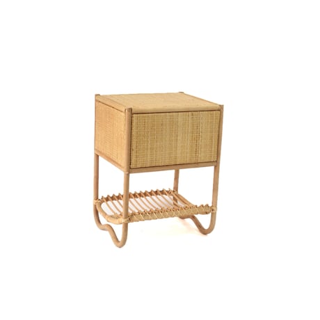 RATTAN SIDE CABINET /  キャビネット / サイドテーブル / ラタンの温もりを感じるナチュラルなサイドキャビネット