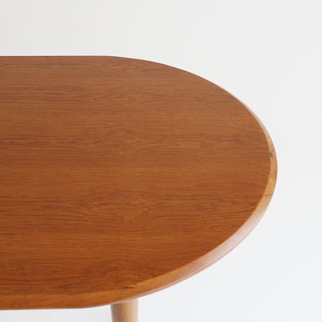 HALF ROUND TABLE + SHELF TABLE 1200 / オーク材の木目が美しいハーフラウンドテーブル / ダイニングテーブル / 2人掛けテーブル