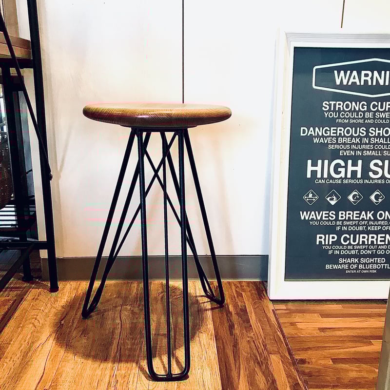 AXCIS.INC IRON WOOD STOOL / スツール / 無垢材/ ダイニングチェ AXCIS.INC IRON WOOD STOOL / スツール / 無垢材/ ダイニングチェ