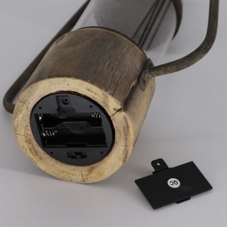 VINTAGE LAMP IRON WOOD / ヴィンテージ ランプ  LED電球ランプ/ 単3電池2本使用（別売）