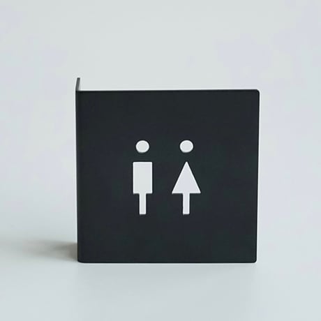 TOILET SIGN / ステンレス , アイアン , ブラス（真鍮）/ 壁出しタイプ /  サインプレート / トイレサイン
